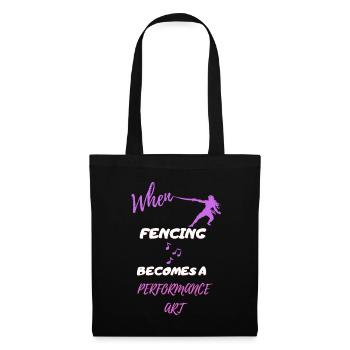 When fencing becomes a performance art - Tote Bag - black - Front