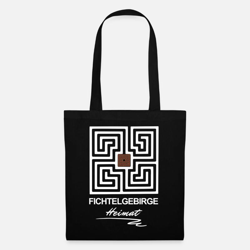 Fichtelgebirgs-Labyrinth - Stoffbeutel - Schwarz