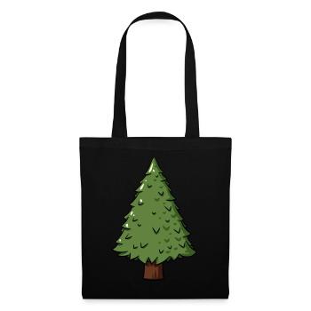 Fir Tree Tree Forester Gift Idea - Tote Bag - black - Front