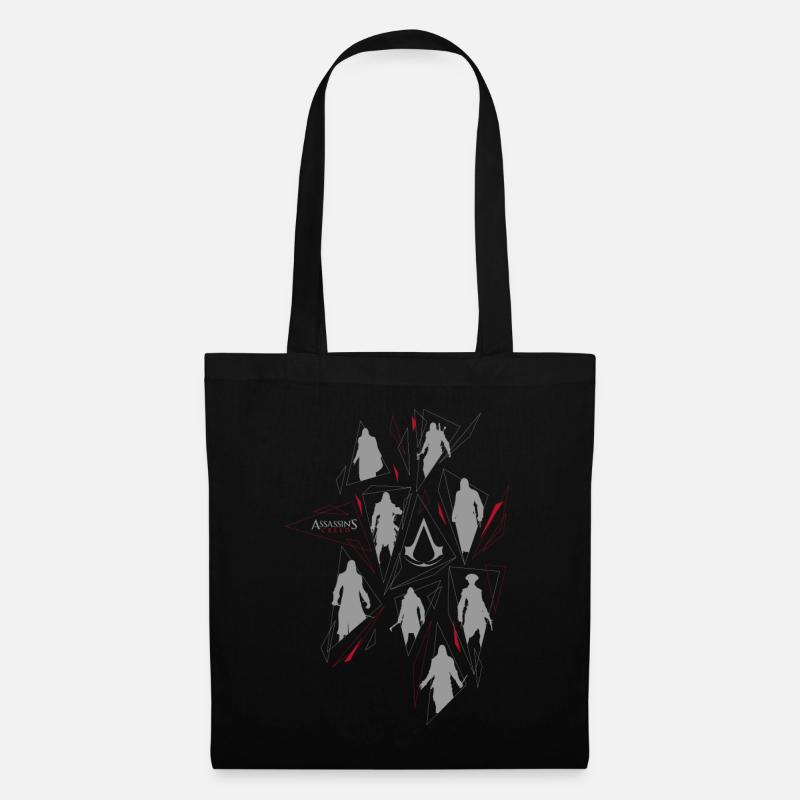 Assassin's Creed Schlüsselfiguren Silhouette - Stoffbeutel - Schwarz