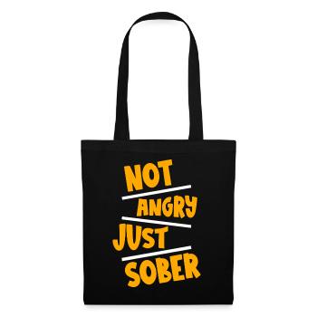 Not Angry Just Sober 2 - Tote Bag - black - Front