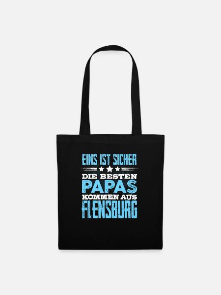 FLENSBURG - Papa - Stoffbeutel - Schwarz