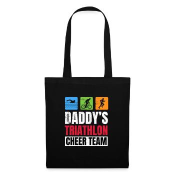 Famille Daddys Supporters Triathlon Cheer - Sac en tissu - noir - Devant