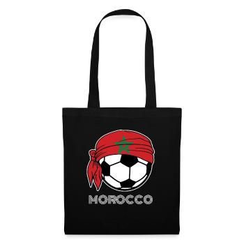 Morocco Soccer Fans Kit 2019 supporters de football, - Sac en tissu - noir - Devant