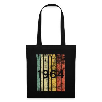 Vintage 1964 Retro Birth Year Birthday Gift Idea - Tote Bag - black - Front