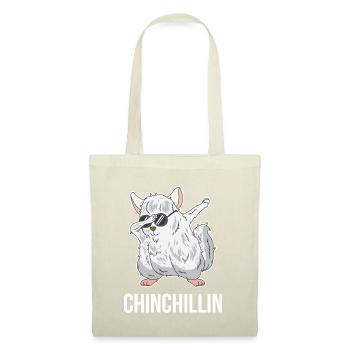 Tupfen Chinchillas Chinchillin Nagetier Geschenk - Stoffbeutel - Natur - Vorne