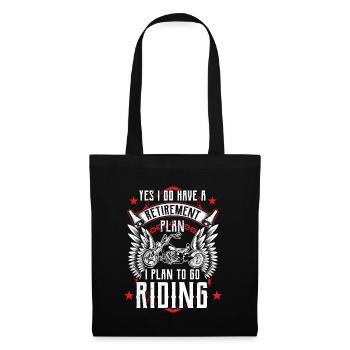 Retirement Gift For Biker Grandpa Dad & Husband - Tote Bag - black - Front