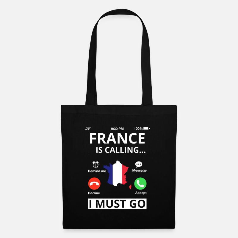Drapeau français Le drapeau français appelle - Sac en tissu - noir