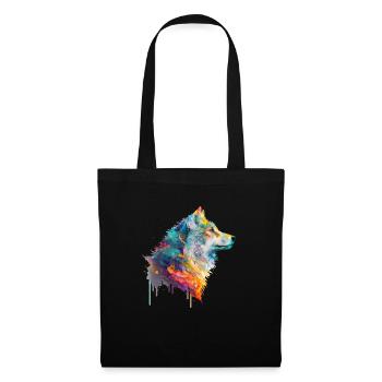 Watercolor Wolf - Tote Bag - black - Front