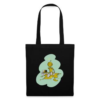 Tirobot Vert sur vert - Sac en tissu - noir - Devant