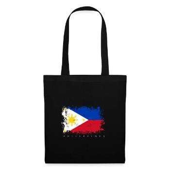 Philippines Drapeau Asie Drapeau Nationalité État - Sac en tissu - noir - Devant