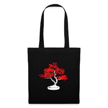 Bonsai einz - Stoffbeutel - Schwarz - Vorne