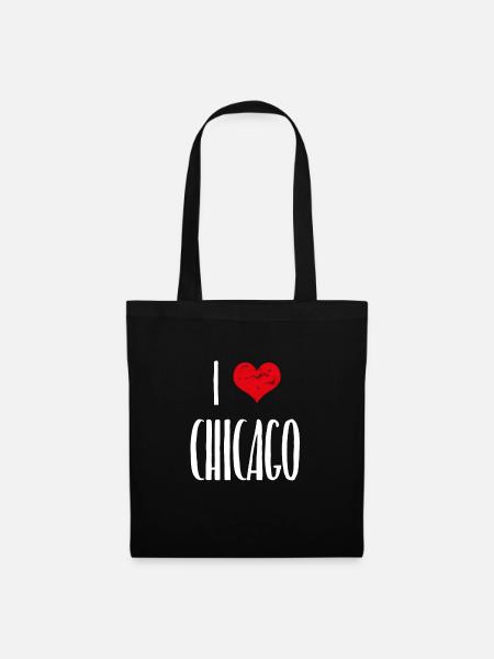 Chicago Illinois - Stoffbeutel - Schwarz