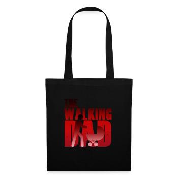 The Walking Dad Fathers Day Dad Stroller Tshirt - Tote Bag - black - Front