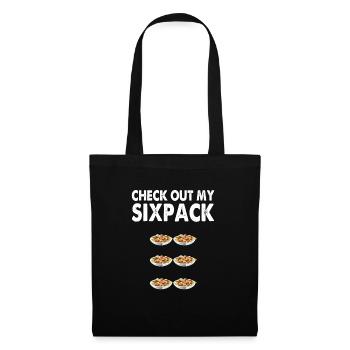 Pâtes Sixpack - Sac en tissu - noir - Devant