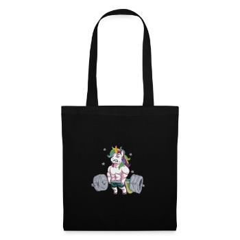 Funny the struggle is real Unicorn Unicorn gym - Tote Bag - black - Front