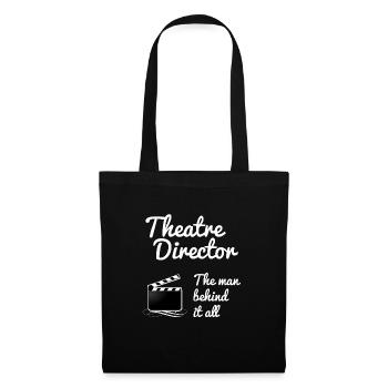 Theater director mask actor shirt - Tote Bag - black - Front