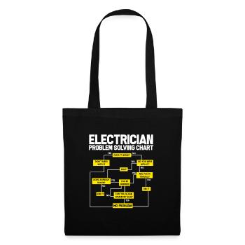 electrician electrical engineering master trainee apprentice - Tote Bag - black - Front