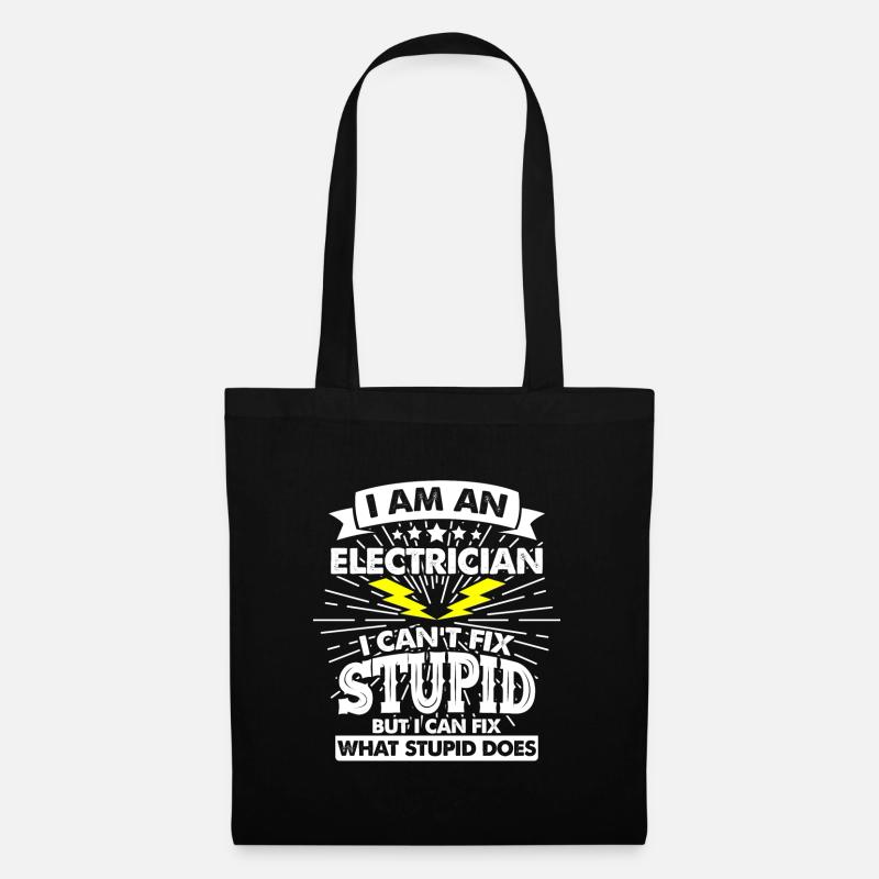 electrician electrical engineering master trainee apprentice - Tote Bag - black