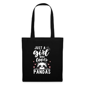 panda - Tote Bag - black - Front