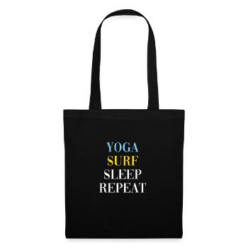 YOGA SURF SLEEP REPEAT - Tote Bag - black - Front