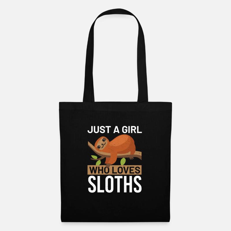 sloth - Tote Bag - black
