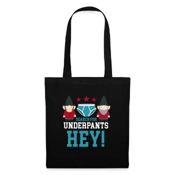 Search for underpants hey! - Tote Bag - black - Front