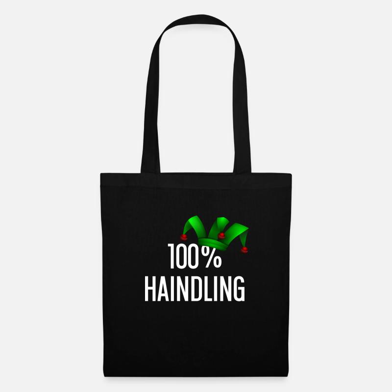 100 Prozent Haindling Joker Cap - Stoffbeutel - Schwarz