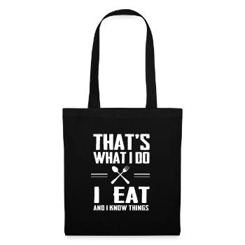 eat - Tote Bag - black - Front