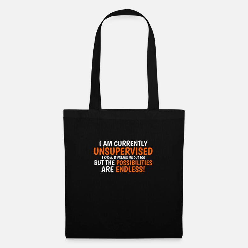 funny - Tote Bag - black