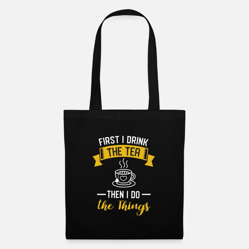 tee - Stoffbeutel - Schwarz