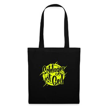 Schlager is cool! Fan shirt gift idea - Tote Bag - black - Front