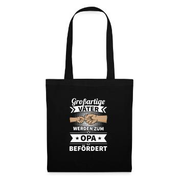 Mann Opa Vatertagsgeschenk Papa Vater Opa Vatertag - Stoffbeutel - Schwarz - Vorne