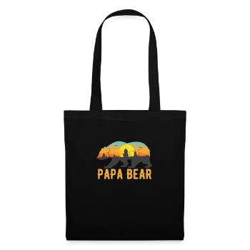 Papa Bear - Cool Father's Day Gift Graphic Design - Tote Bag - black - Front