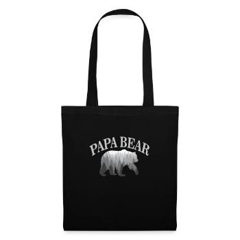 Papa Bear - Cool Father Outdoor Gift Design - Tote Bag - black - Front