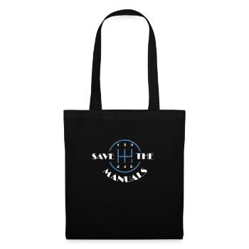 Save The Manuals Shirt Manual Transmission Car Tsh - Tote Bag - black - Front