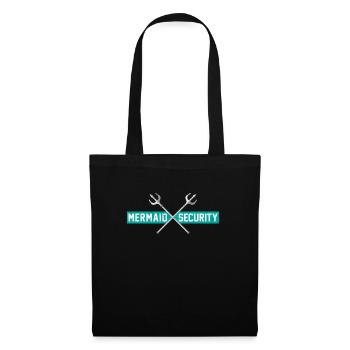 Funny Little Mermaid Women Girl Maman Men Birthday - Sac en tissu - noir - Devant