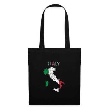 Italy Flag - Art Design - Tote Bag - black - Front