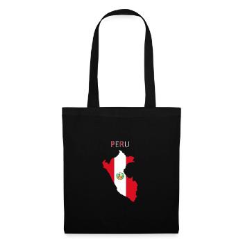 Peru flag - art design - Tote Bag - black - Front
