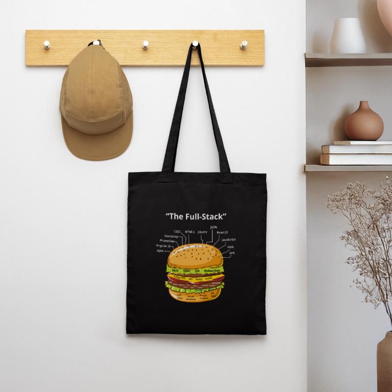 Computer Programmierer Programmierer Software Burger Liebhaber Stoffbeutel