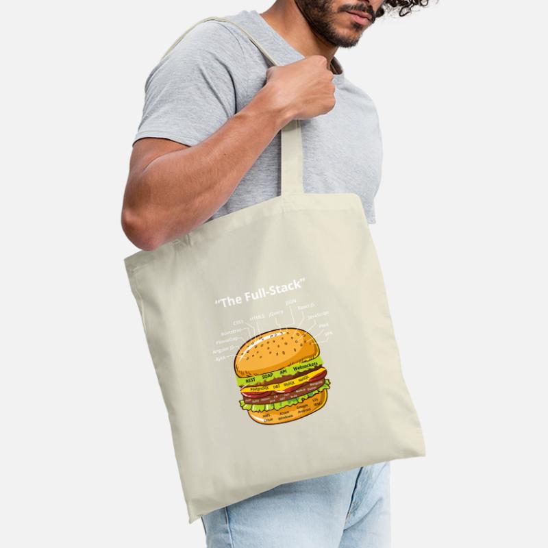 Computer Programmierer Programmierer Software Burger Liebhaber Stoffbeutel