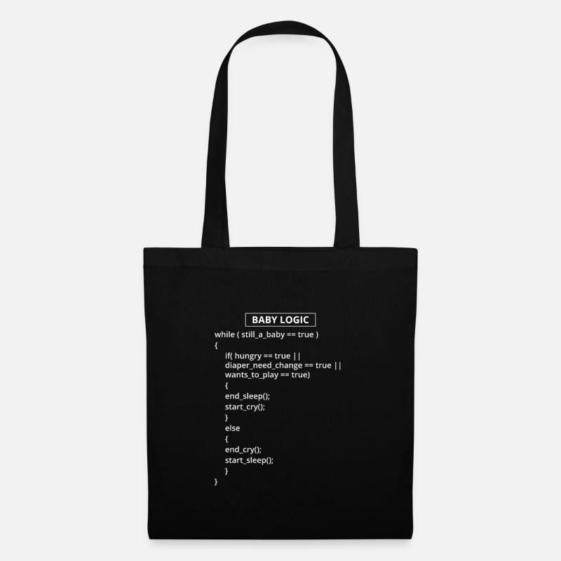Computerprogrammierer Codierer Software Engineers Geschenk - Stoffbeutel - Schwarz