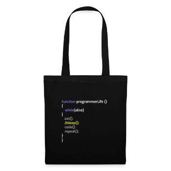 Computerprogrammierer Codierer Software Engineers Geschenk - Stoffbeutel - Schwarz - Vorne