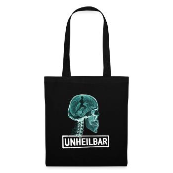 Unheilbar Läufer – Marathon- und Laufbegeisterte - Stoffbeutel - Schwarz - Vorne