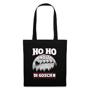 Ho Ho Hoit di Goschn – Design de Noël amusant - Sac en tissu - noir - Devant
