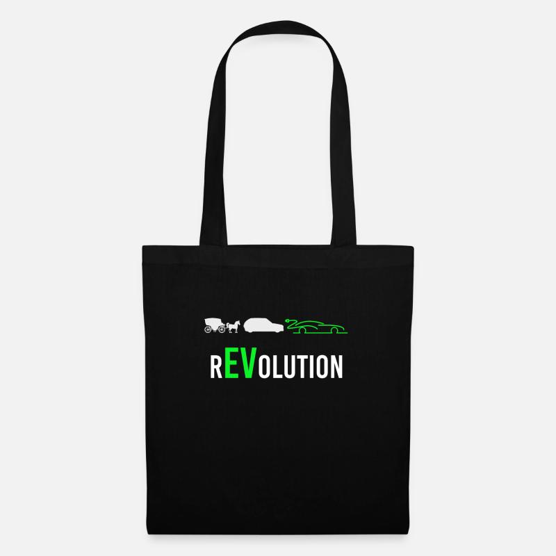 Elektroauto elektro Auto eauto rEVolution - Stoffbeutel - Schwarz