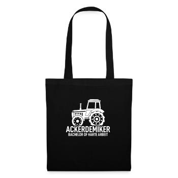 Ackerdemiker - Stoffbeutel - Schwarz - Vorne
