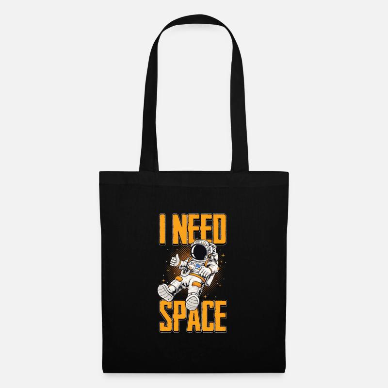 Astronaut Universe Outer Space Cosmos Milky Way - Tote Bag - black