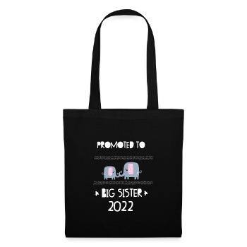 Big Sister 2022 Elefant for Pregnancy Announcement - Tote Bag - black - Front