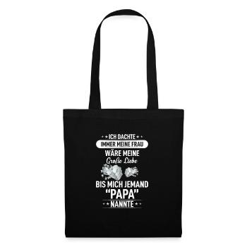 Fête des pères - Sac en tissu - noir - Devant